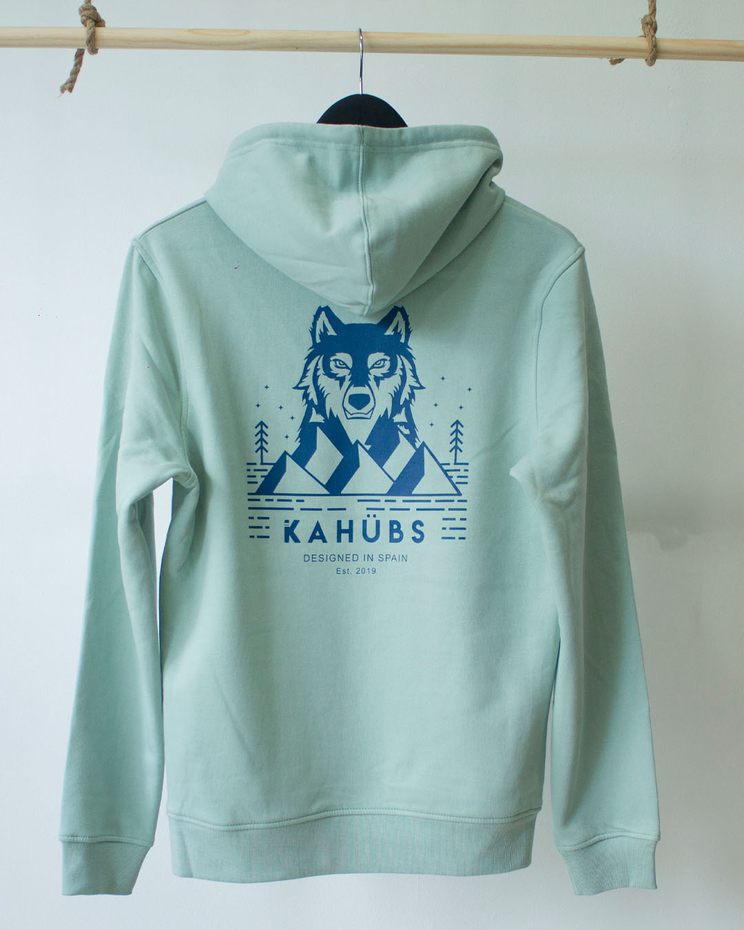 Hoodie Algodón Orgánico Unisex Lobo