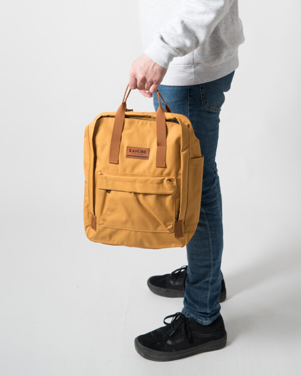 Mochila Urbana Pequeña Mostaza