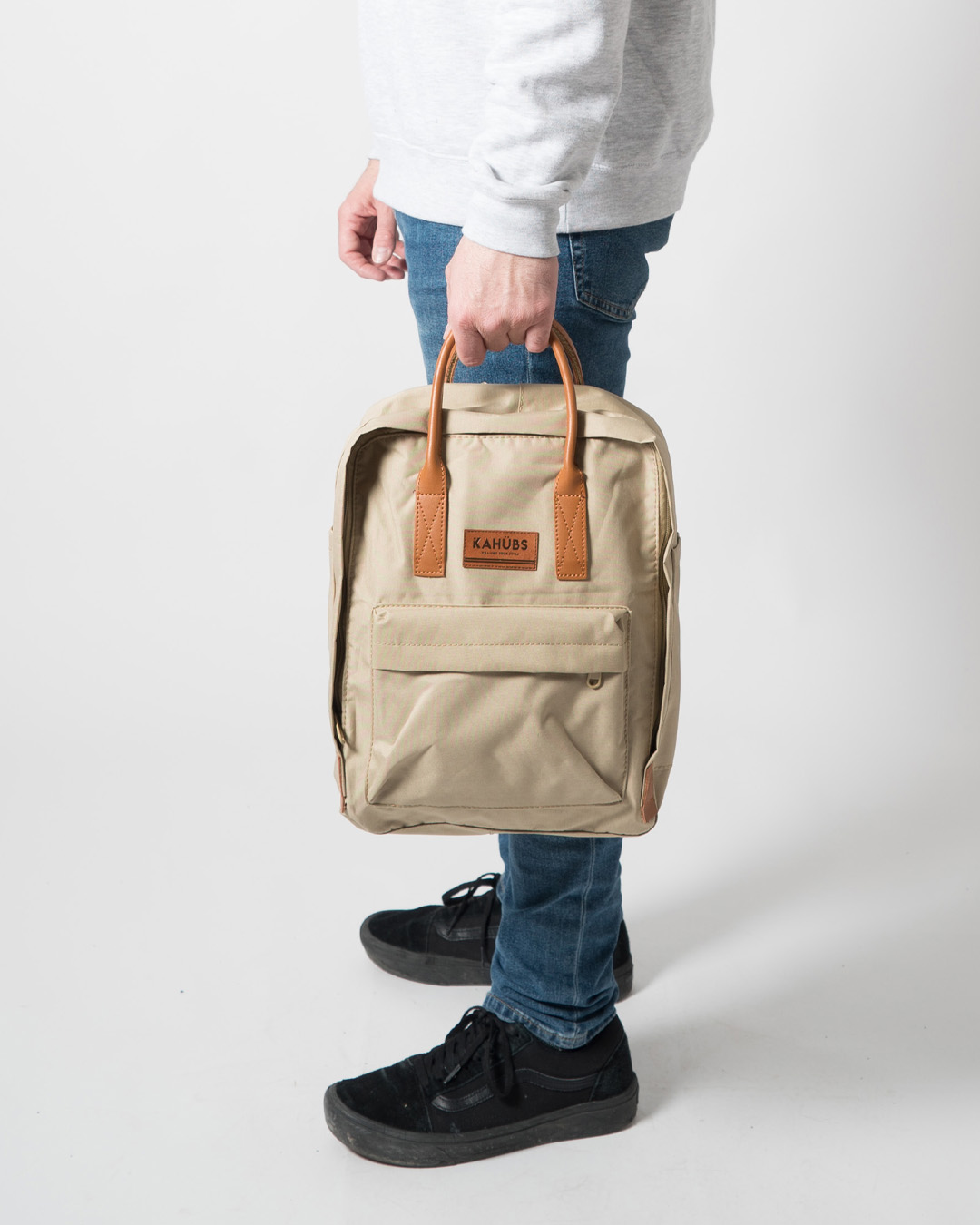 Mochila Urbana Pequeña Crema