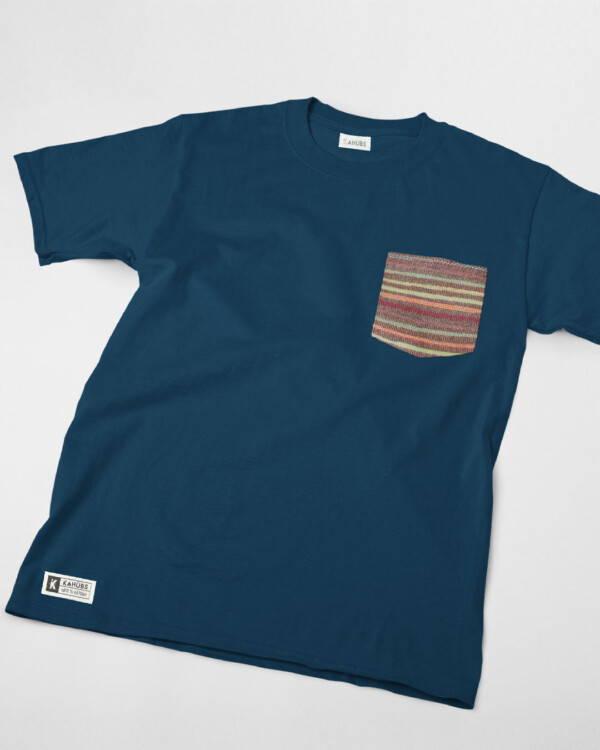 Camiseta Bolsillo Rayas Colores