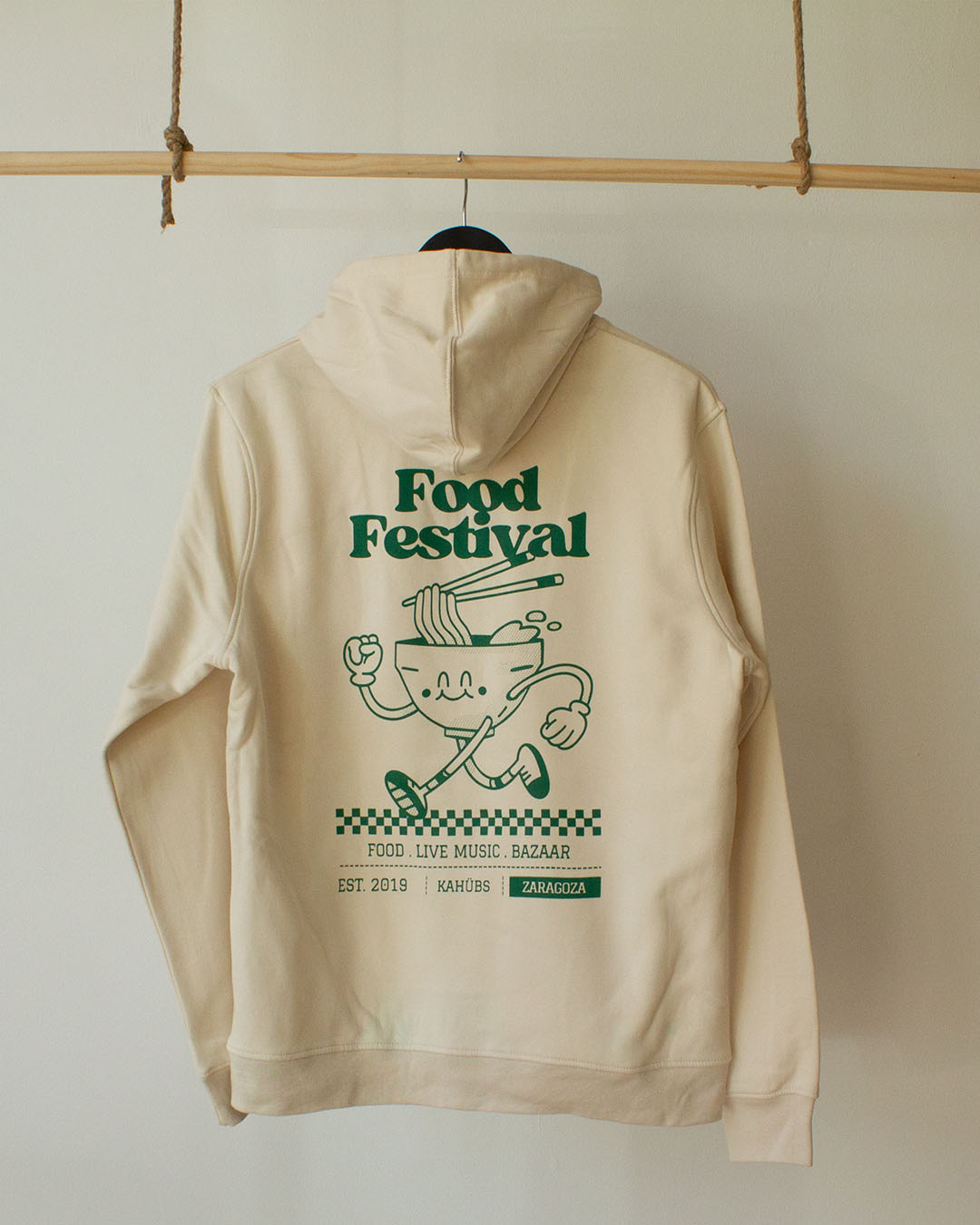 Hoodie Algodón Orgánico Unisex Ramen