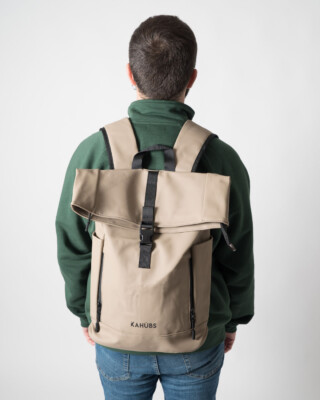 Mochila Roll Urbana Caqui